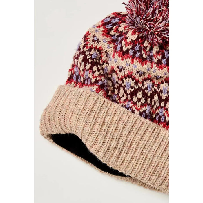 Free People First Frost Fairisle Pom Pom Beanie O/S / Ivory Hats Parts and Labour Hood River Oregon Clothing Store