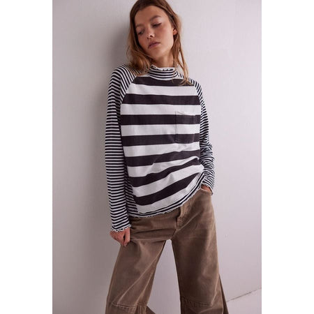 Free People Punk Playful Long Sleeve Tee Shirts & Tops Parts and Labour Hood River Oregon Clothing Store