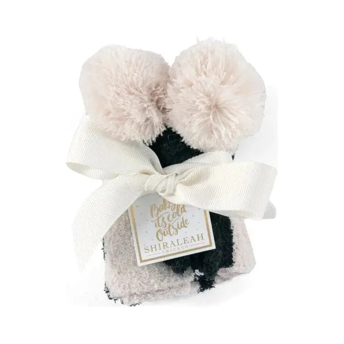 Shiraleah Hey Boo Home Socks One Size / Taupe Accessories Parts and Labour Hood River Oregon Clothing Store